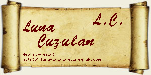 Luna Ćuzulan vizit kartica